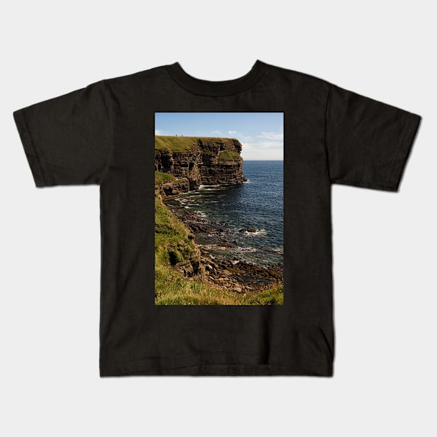 Standing at the Top of Scotland Kids T-Shirt by krepsher